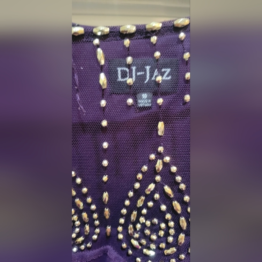 DJ- Jaz womens formal dress purple/eggplant size 18 long - Picture 5 of 7